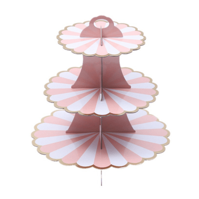 Zhaosen Craft Wholesale 3 Layer Cardboard Cupcake Cake Stand