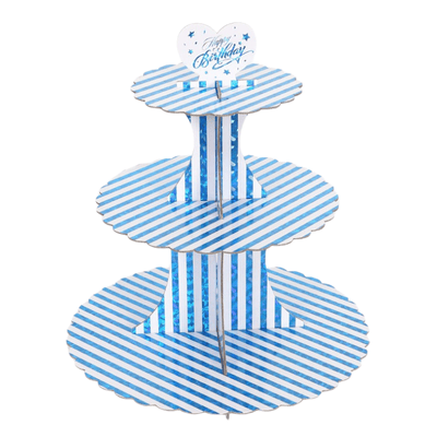 Zhaosen Craft Wholesale 3 Layer Cardboard Cupcake Cake Stand