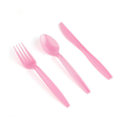  Wholesale Disposable Plastic Colored Knife Fork Spoon 