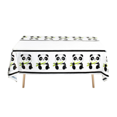 customize wholesale disposable PE tablecloth table cover