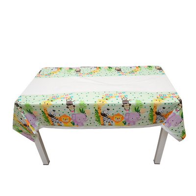 customize wholesale disposable PE tablecloth table cover