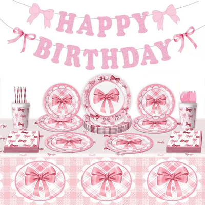 Butterfly Spring Theme Party Supplies Decoration Tableware Set 