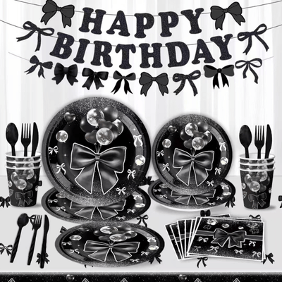 Wholesale Bow Theme Birthday Party Decoration Set 