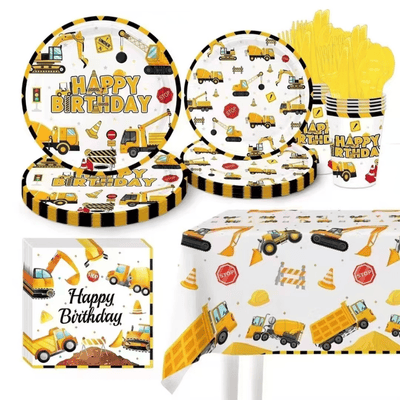 Building Blocks Children Toys Birthday Party Tableware Set 
