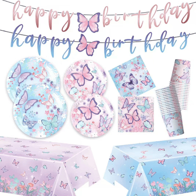 Customized butterfly birthday party decoration supplies