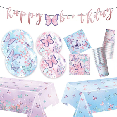 Customized butterfly birthday party decoration supplies