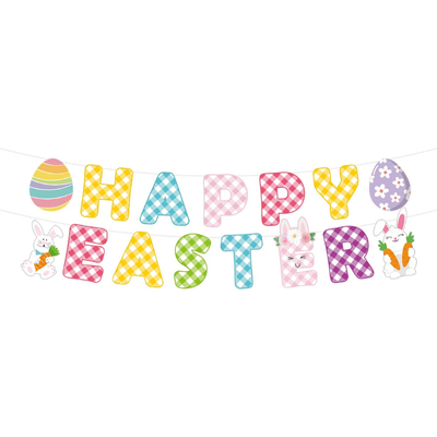 2025 Easter rabbit bunny party supplies party tableware set 