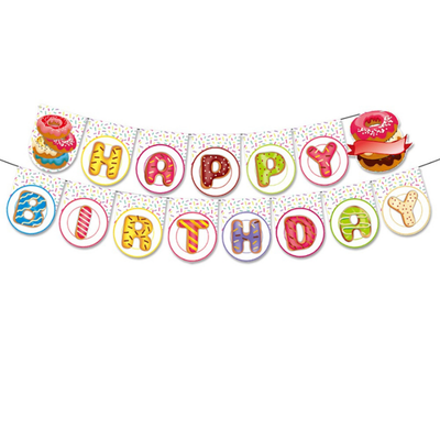 Pink candy lollipop theme birthday disposable tableware decor