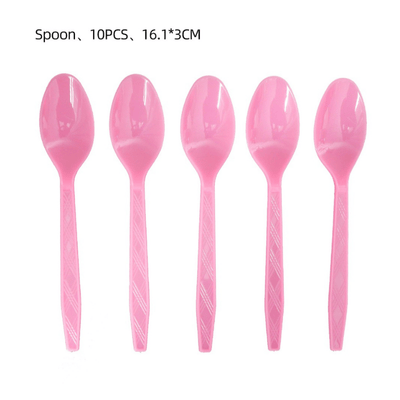 Pink candy lollipop theme birthday disposable tableware decor