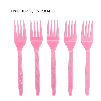 Butterfly fairy theme tableware kids girls birthday decor