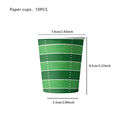 Hot sale sports rugby party tableware decoration set 