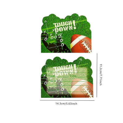 Hot sale sports rugby party tableware decoration set 