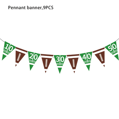Hot sale sports rugby party tableware decoration set 
