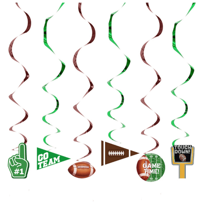 Hot sale sports rugby party tableware decoration set 