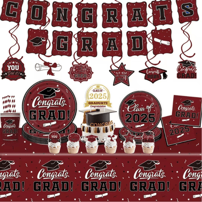 Customize 2025 New Graduation season party tableware set 