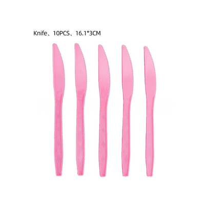 Pink theme plate cup napkin straw disposable paper tableware