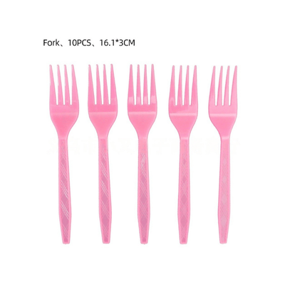 Pink theme plate cup napkin straw disposable paper tableware
