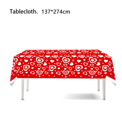 Hot sale 2025 new Valentine's Day tableware set decoration