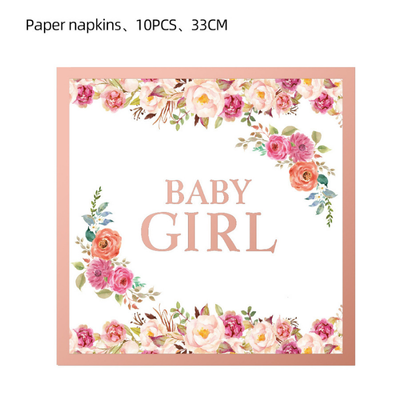 Hot sale baby shower baby girl birthday party table decor