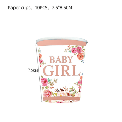 Hot sale baby shower baby girl birthday party table decor