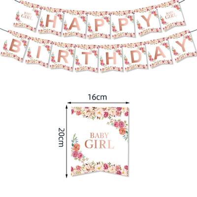 Hot sale baby shower baby girl birthday party table decor
