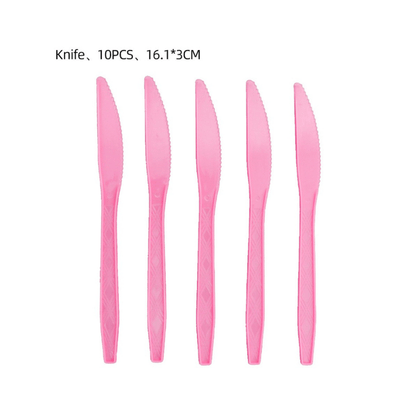 Pink cowboy cowgirl theme party decoration tableware sets 
