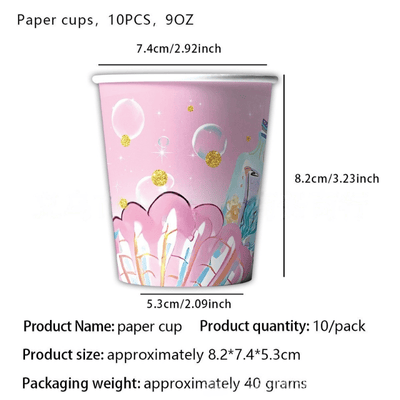 Happy birthday decorations mermaid theme party supplies