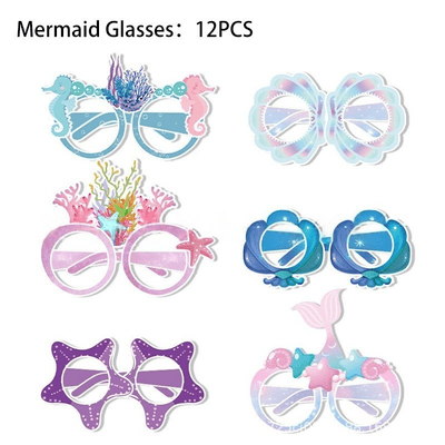 Happy birthday decorations mermaid theme party supplies