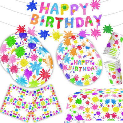 New Arrival art painting theme kids birthday party supplies 