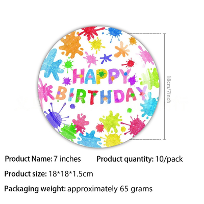 New Arrival art painting theme kids birthday party supplies 