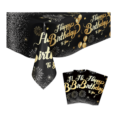 Wholesale black gold diamond birthday party decorations 