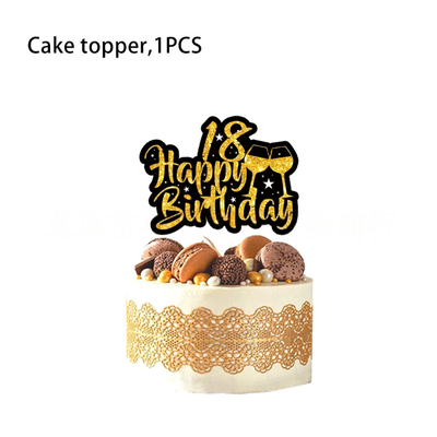 Wholesale 18years old birthday paper disposable tableware 