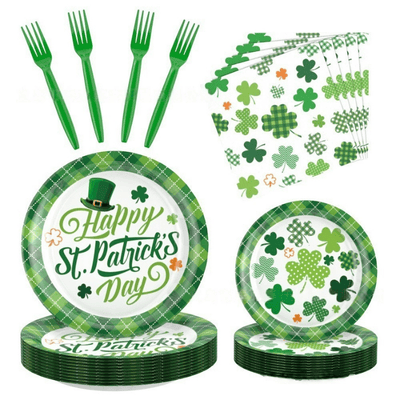 ST. Patrick's Day Party holiday supplies disposable tableware