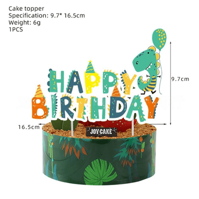 Dinosaur themed boys birthday party disposable tableware set