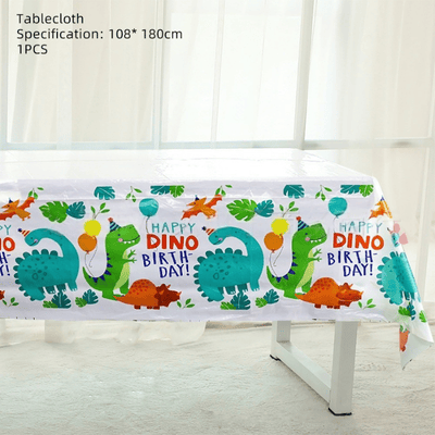 Dinosaur themed boys birthday party disposable tableware set