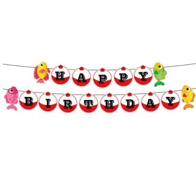 Wholesale fishing theme kids birthday party decoration