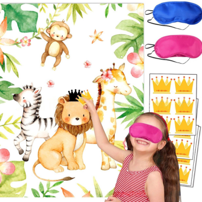 Safari birthday baby shower disposable tableware decoration