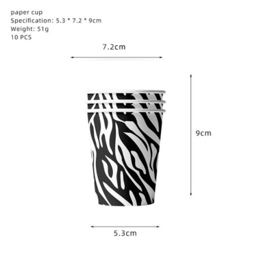 2025 New animal holiday theme disposable paper tableware 