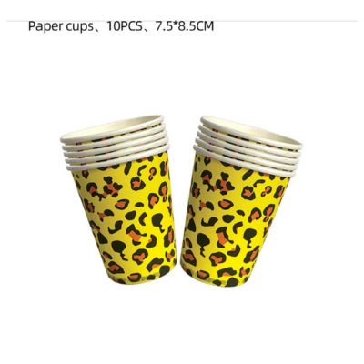 2025 New animal holiday theme disposable paper tableware 