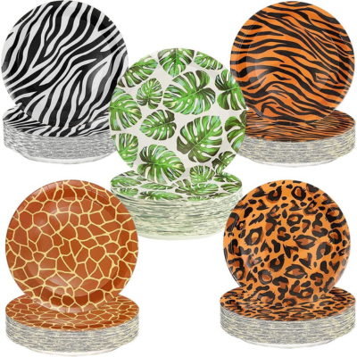 2025 New animal holiday theme disposable paper tableware 