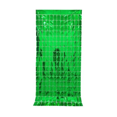 Sequin backdrop square foil fringe curtains rain silk door