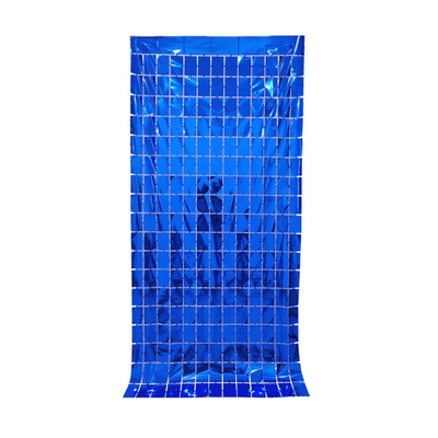 Sequin backdrop square foil fringe curtains rain silk door