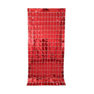 Sequin backdrop square foil fringe curtains rain silk door