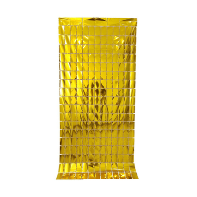 Sequin backdrop square foil fringe curtains rain silk door