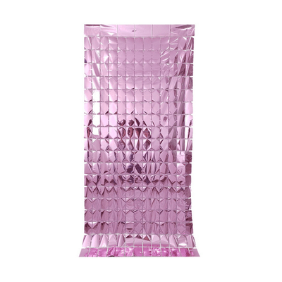 Sequin backdrop square foil fringe curtains rain silk door