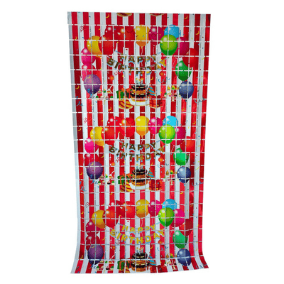 Sequin backdrop square foil fringe curtains rain silk door