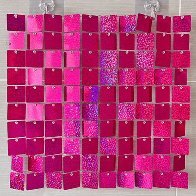  PET pneumatic plate shimmer mirror silk sequin wall panel