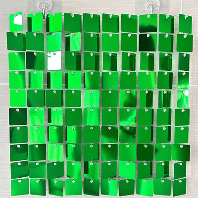  PET pneumatic plate shimmer mirror silk sequin wall panel