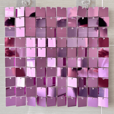  PET pneumatic plate shimmer mirror silk sequin wall panel