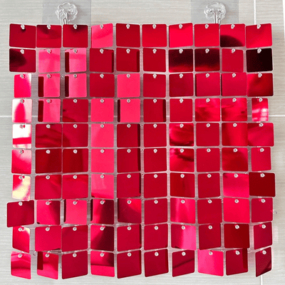 PET pneumatic plate shimmer mirror silk sequin wall panel